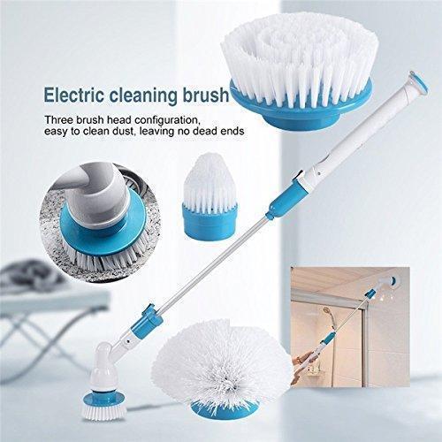 7 Head Electric Scrubber Scrub Cleaning Brush Cordless Chargeable Kit